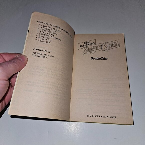 VTG Sugar & Spice #9 Double Take Paperback Book Janet Quin-Harkin 1987 - Picture 7 of 9